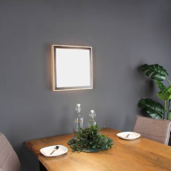Stropné LED svetlo Solstar hranaté, 33,5 x 33,5 cm