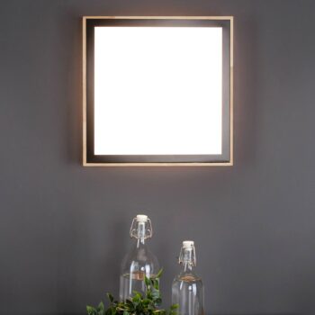Stropné LED svetlo Solstar hranaté, 33,5 x 33,5 cm