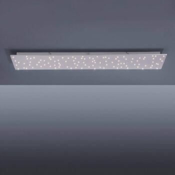 Stropné LED svetlo Sparkle CCT dim oceľ 100x45 cm