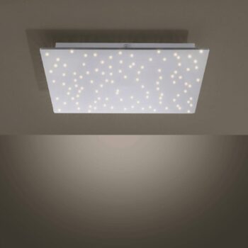 Stropné LED svetlo Sparkle CCT dim oceľ 45 x 45 cm