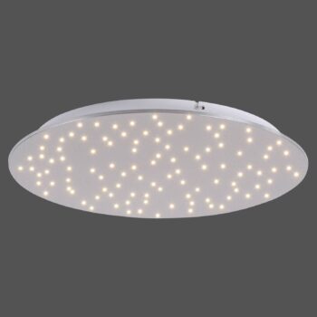 Stropné LED svetlo Sparkle CCT stmieva oceľ Ø 48cm