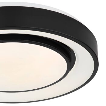 Stropné LED svetlo Sully RGBW diaľkové ovl. čierna