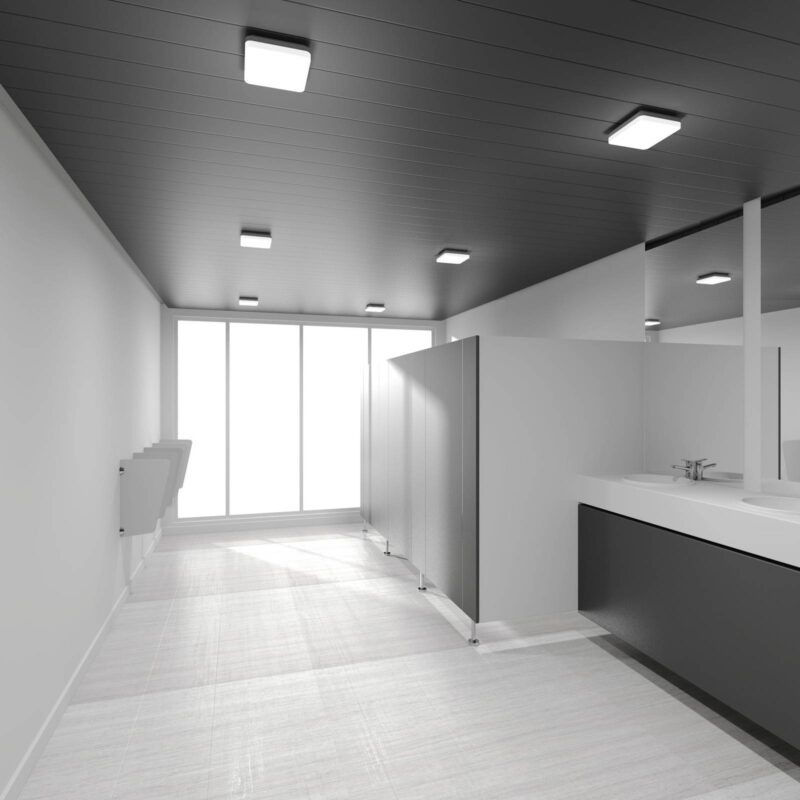 Stropné LED svetlo WL260 hranaté Al 24W 26x26 cm Stropné LED svetlo WL260 hranaté Al 24W 26x26 cm