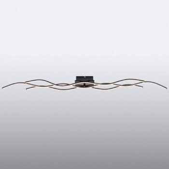 Stropné LED svetlo Wave 3 000 K 137,5x16 cm čierna