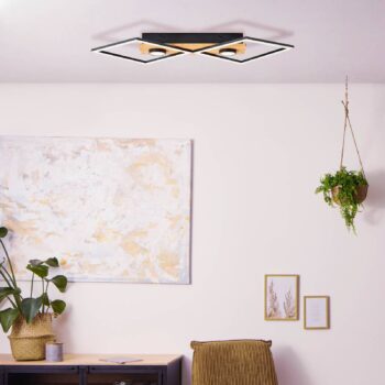 Stropné LED svetlo Woodbridge, 2-plameňové