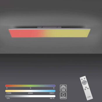 Stropné LED svetlo Yukon 100x25cm, RGB/CCT