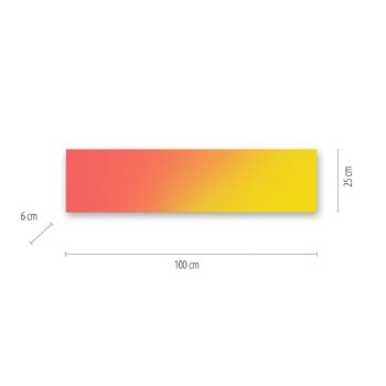 Stropné LED svetlo Yukon 100x25cm, RGB/CCT