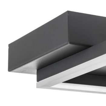 Stropné LED svietidlo Bard 42x42 antracit