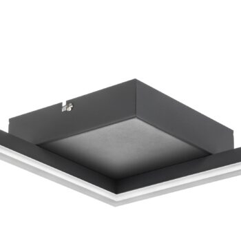 Stropné LED svietidlo Bard 42x42 antracit