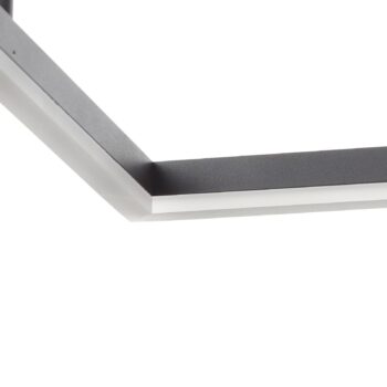 Stropné LED svietidlo Bard 42x42 cm antracit
