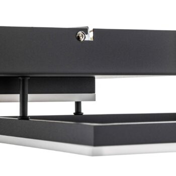 Stropné LED svietidlo Bard 45x45 cm 2-pl. antracit