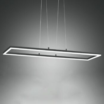 Stropné LED svietidlo Bard 92x32 cm antracit