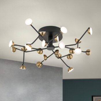Stropné LED svietidlo Blossom, 24-plameňové