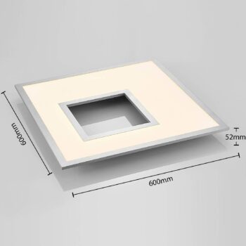 Stropné LED svietidlo Durun CCT hranaté 60 cm