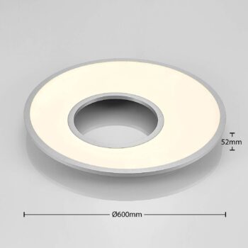 Stropné LED svietidlo Durun CCT okrúhle 60 cm