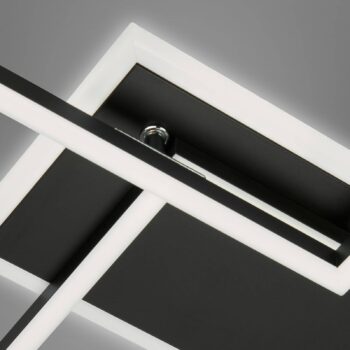 Stropné LED svietidlo Frame 2-pl., CCT, čierna