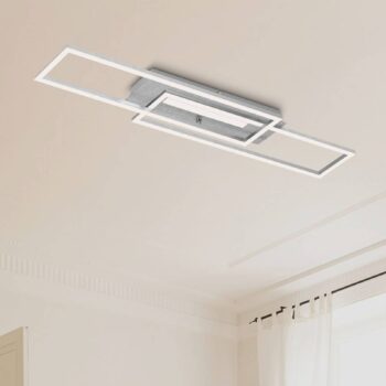 Stropné LED svietidlo Frame Mid, 3 000 K, hliník