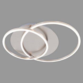 Stropné LED svietidlo Frames dva kruhy, otočné