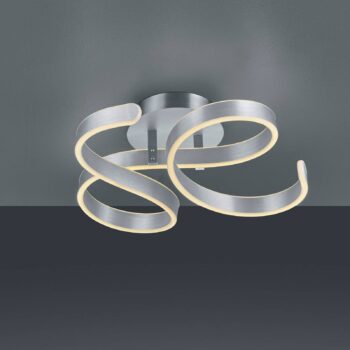 Stropné LED svietidlo Francis, brúsený hliník