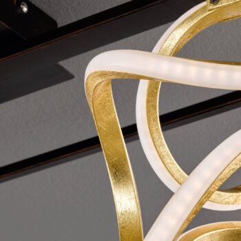 Stropné LED svietidlo Gesa s kovovou klietkou