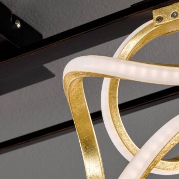 Stropné LED svietidlo Gesa s kovovou klietkou