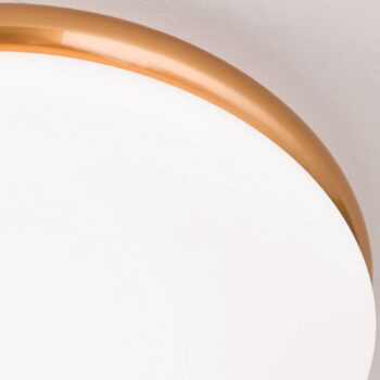 Stropné LED svietidlo James s kovovým krytom, meď