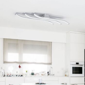 Stropné LED svietidlo Largo 3-pl. 83 cm hliník