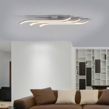 Stropné LED svietidlo Largo 3-pl. 83 cm hliník