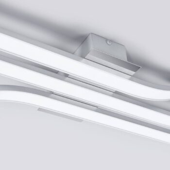 Stropné LED svietidlo Largo 3-pl. 83 cm hliník