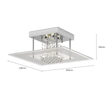 Stropné LED svietidlo Lisandra IP44