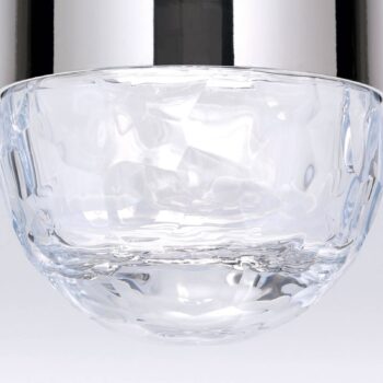 Stropné LED svietidlo Lopta 1-pl., nikel, okrúhle