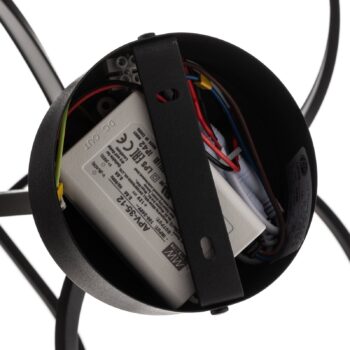 Stropné LED svietidlo Lungo, čierne, výška 42 cm
