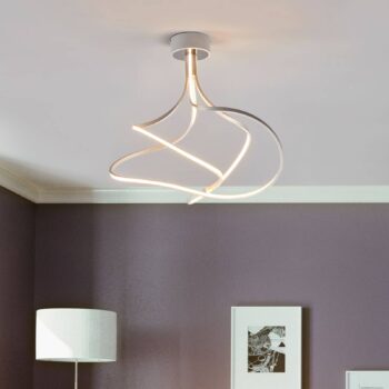 Stropné LED svietidlo Lungo, hliníkové výška 42 cm