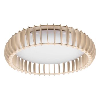Stropné LED svietidlo Monte, CCT, Ø 60 cm, drevo