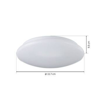 Stropné LED svietidlo Porz IP44 HF snímač, biele