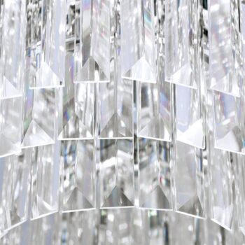 Stropné LED svietidlo Prism, chróm, Ø 35 cm