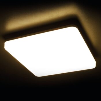 Stropné LED svietidlo Pronto, hranaté, 28 x 28 cm