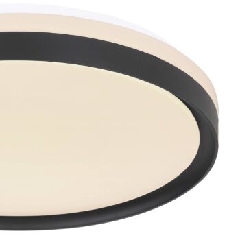 Stropné LED svietidlo Sonny, čierna, CCT, Ø 39 cm