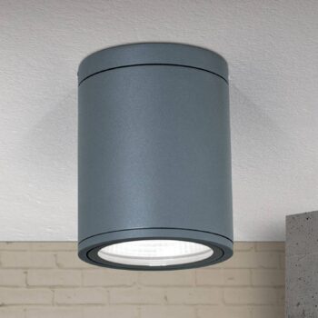Stropné LED svietidlo Sputnik IP65 Ø 9 cm antracit