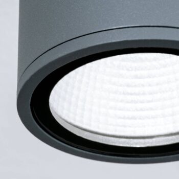 Stropné LED svietidlo Sputnik IP65 Ø 9 cm antracit