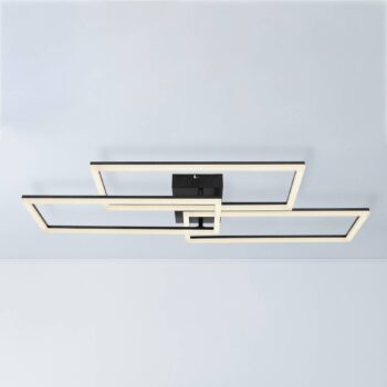 Stropné LED svietidlo Tiny 3pl obdĺžnik čierna CCT