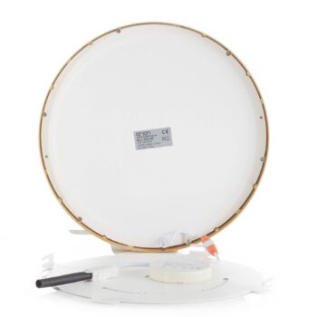 Stropné LED svietidlo Vika, okrúhle, zlatá, Ø 30cm