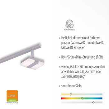 Stropné bodové LED svetlá LOLAsmart Sabi, 6-pl.