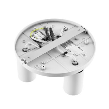 Stropné bodové svetlá CAN TILT, biele, Ø 23 cm, 3-pl., kov, GU10
