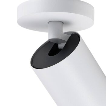 Stropné bodové svetlá CAN TILT, biele, Ø 8 cm, 1-pl. kov, GU10
