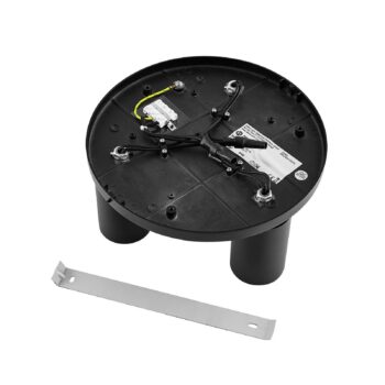 Stropné bodové svetlá CAN TILT, čierne, Ø 25 cm, 3-pl. kovové GU10