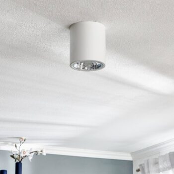 Stropné bodové svetlá Downlight round v bielej farbe, Ø 13,3 cm