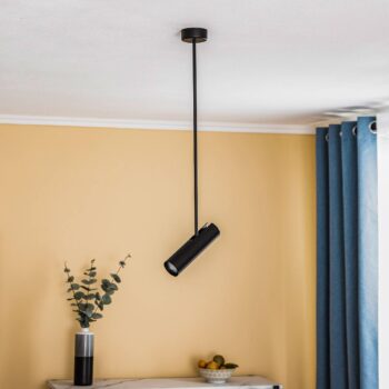 Stropné bodové svetlá Eye Super, výška 76 cm, čierne