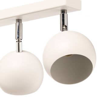 Stropné bodové svetlá Flame, biele, 6-plameňové