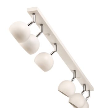 Stropné bodové svetlá Flame, biele, 6-plameňové